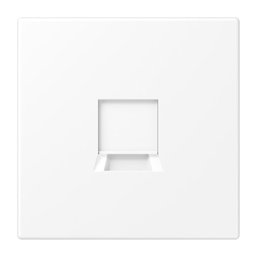 Jung Abdeckung (gerastet) für Modular-Jack-Steckbuchsen 1fach, lackiert, Serie LS, schneeweiß matt LS1969-15WEWWM