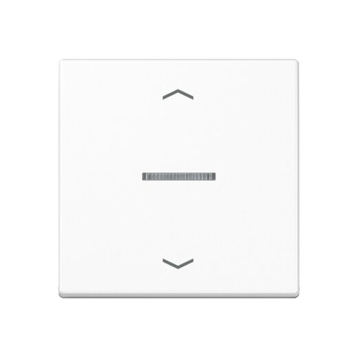 Jung Wippe mit Lichtleiter, mit Pfeilsymbolen für Taster 1fach, Duroplast, Serie A, alpinweiß A101KO5PWW