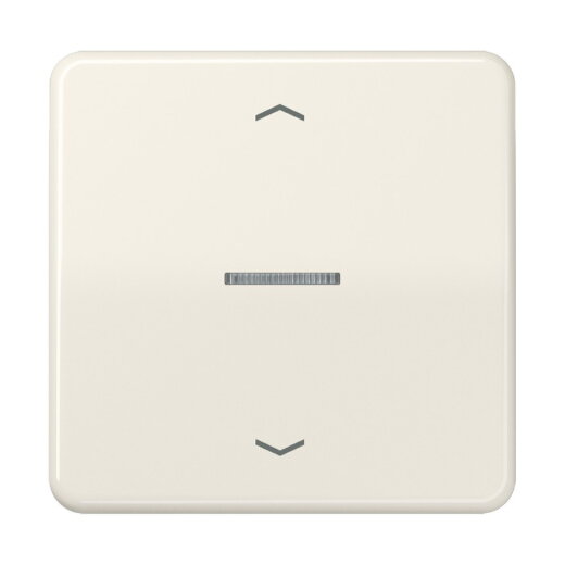 Jung Wippe mit Lichtleiter, mit Pfeilsymbolen für Taster 1fach, Duroplast, Serie CD, weiß CD101KO5P