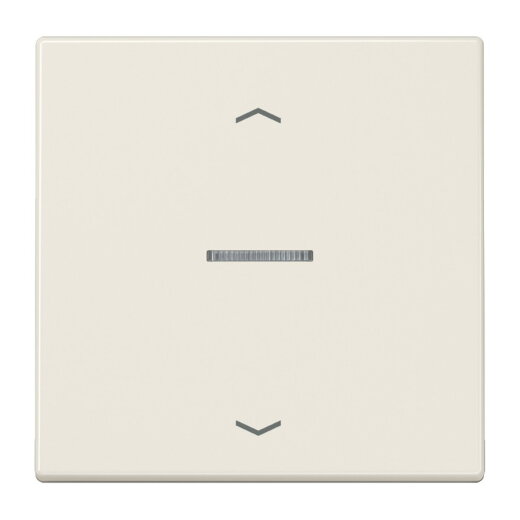 Jung Wippe mit Lichtleiter, mit Pfeilsymbolen für Taster 1fach, Duroplast, Serie LS, weiß LS101KO5P