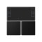 Jung Tastensatz 3fach, F40 Raumcontroller, Serie A, graphitschwarz matt A4093TSASWM
