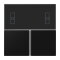 Jung Tastensatz 3fach, F40 Raumcontroller, Serie LS, graphitschwarz matt LS4093TSASWM