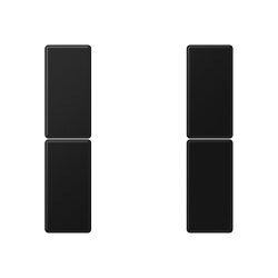 Jung Tastensatz 2fach, F50, Serie A, graphitschwarz matt...