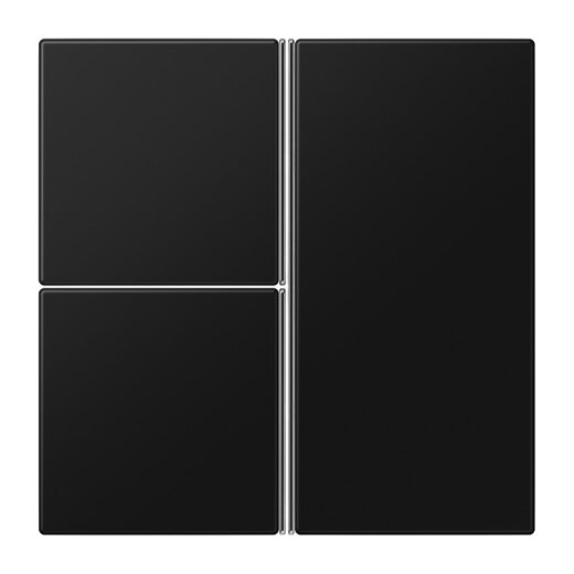 Jung Tastensatz 3fach, F40, Serie LS, graphitschwarz matt LS403TSASWM