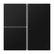 Jung Tastensatz 3fach, F40, Serie LS, graphitschwarz matt LS403TSASWM