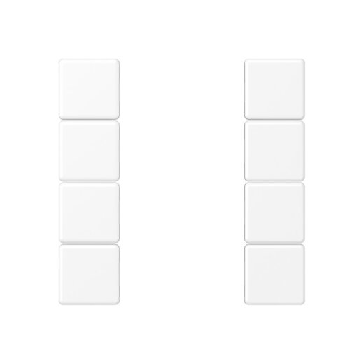 Jung Tastensatz 4fach, F50, Serie A, schneeweiß matt A504TSAWWM