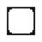 Jung Zwischenrahmen 50x50, Serie A, graphitschwarz matt A590ZSWM