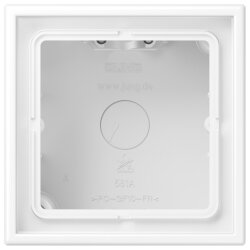 Jung Aufputz-Kappe 1fach, Serie LS, schneeweiß matt...