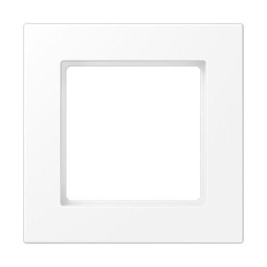 Jung Rahmen 1fach, Thermoplast lackiert, A 550, schneeweiß matt A5581BFWWM