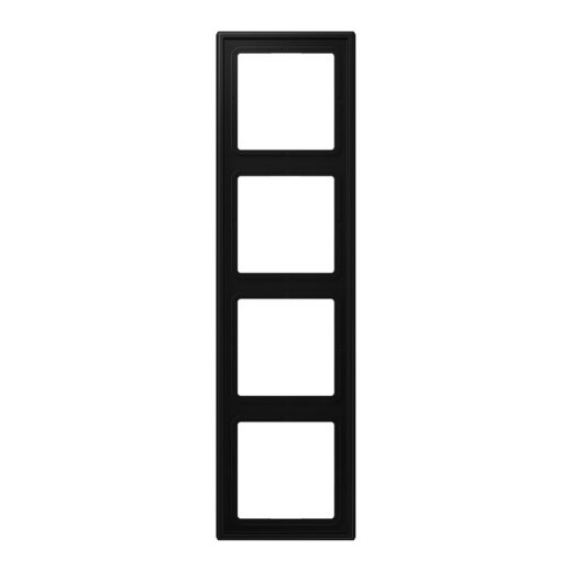 Jung Rahmen 4fach, LS 990, graphitschwarz matt LS984SWM