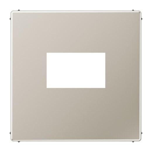 Jung Abdeckung für USB-Ladegerät, (gerastet), Serie LS, Edelstahl ES1969USB