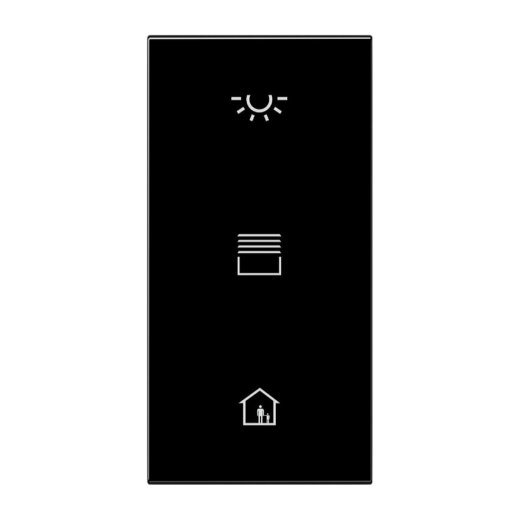 Jung Abdeckung in Tastenfarbe, F50, Serie LS, schwarz LS50NATXSW-L