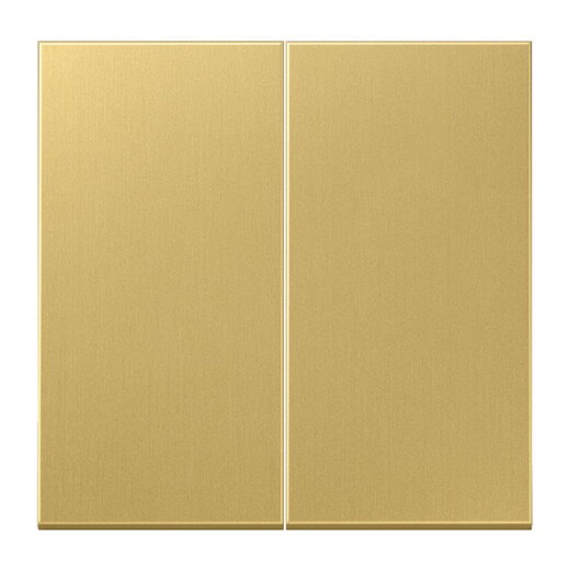 Jung LB-Management Taster 2fach, Messing, Serie LS, Messing classic ME1702C