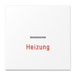 Jung Wippe 1fach mit Lichtleiter, Heizung, Serie LS,...