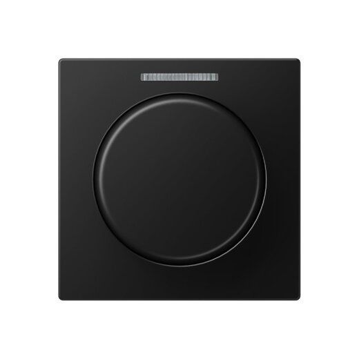 Jung Abdeckung mit Lichtleiter für KNX Drehsensor, Serie A, graphitschwarz matt A1540BFKO5SWM