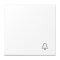 Jung Wippe 1fach, Symbol Klingel, Serie LS, schneeweiß matt LS990KWWM