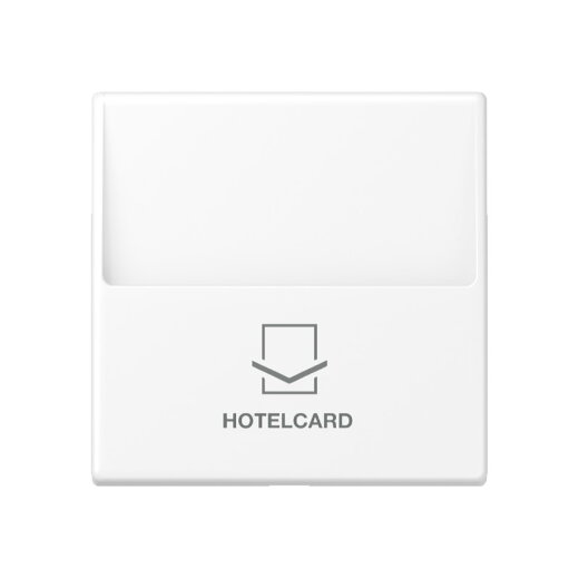 Jung Hotelcard-Schalter (ohne Taster-Einsatz), Hotelcard, Serie A, schneeweiß matt A590CARDWWM
