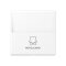 Jung Hotelcard-Schalter (ohne Taster-Einsatz), Hotelcard, Serie A, schneeweiß matt A590CARDWWM