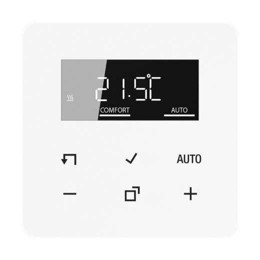 Jung LB-Management Raumthermostat-Display, Serie CD, alpinweiß CD1790DWW