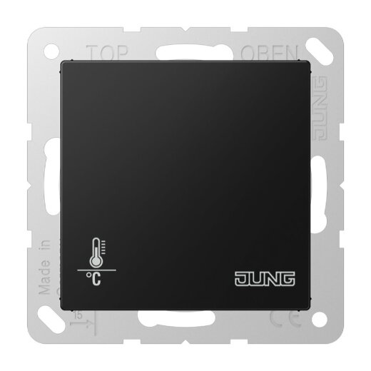 Jung KNX Objektregler mit integrierter Tasterschnittstelle 4fach, Thermoplast lackiert, Serie A, graphitschwarz matt A2178BFORTSSWM
