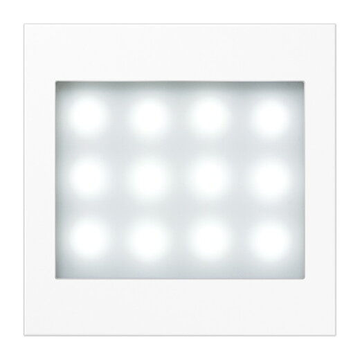 Jung LED-Leselicht, Serie LS, alpinweiß (lackiertes Aluminium) LS539WWLEDLW-12