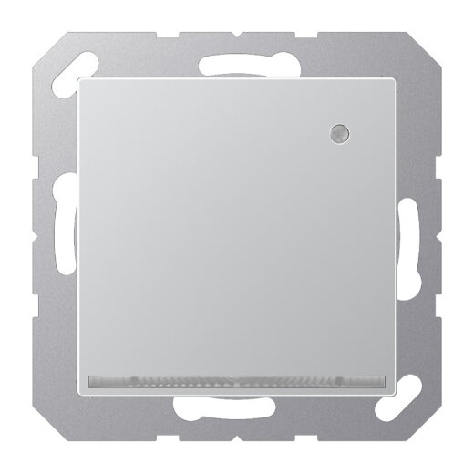 Jung LED-Orientierungslicht mit Helligkeitssensor, Serie A, aluminium A1539-OALLNW