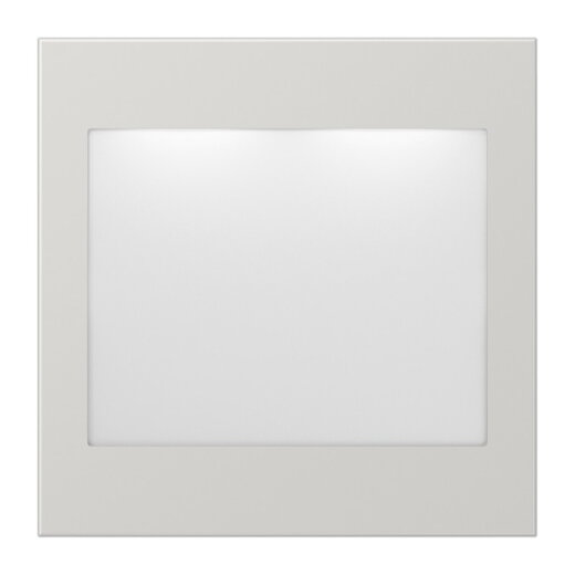 Jung LED-Lichtsignal, weiß und blau, Serie LS, lichtgrau (lackiertes Aluminium) LS539LGLEDWB