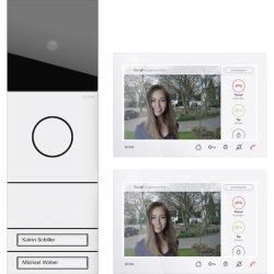 Gira Video-Sprechanlagen-Set 2432902 2-Fam. Wohnungsst....
