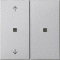 Gira Aufsatz KNX RF 2f Pfeile Sys 55 F alu