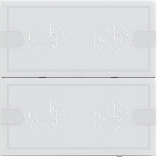 Gira Tastsensor KNX 4 Komfort 2f TS4 Weiß
