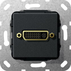 Gira Einsatz 564410 (24+5) Kupplung schwarz matt