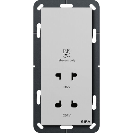 Gira Rasiersteckdose 2820015 115-230 V Sys 55 grau