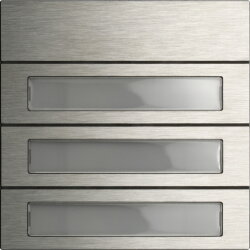 Gira Tastenmodul 5533914 3f. System 106 Edelstahl V4A