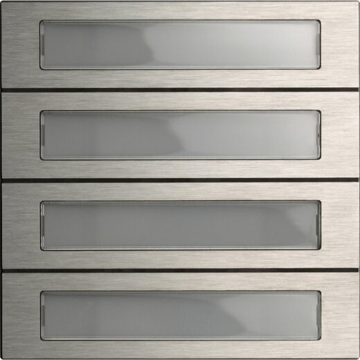 Gira Tastenmodul 5534914 4f. System 106 Edelstahl V4A