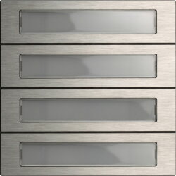 Gira Tastenmodul 5534914 4f. System 106 Edelstahl V4A
