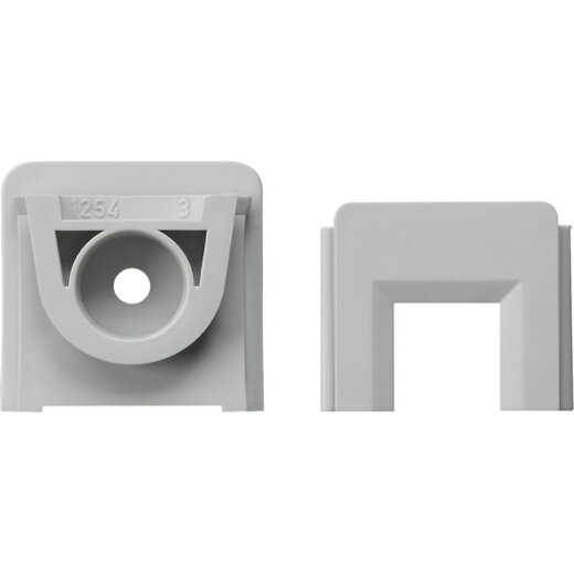 Gira Kanaleinführung 000830 Adapter+Kanalsch 15x15mm AP grau