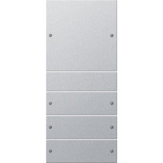 Gira Set 218426 4fach System 55 Farbe Alu