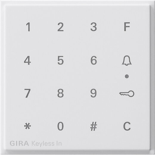 Gira Aufsatz 851366 Codetastatur TX_44 reinweiss