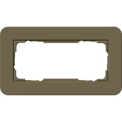 Gira Rahmen 1002416 2fach E3 Umbra/Reinweiss