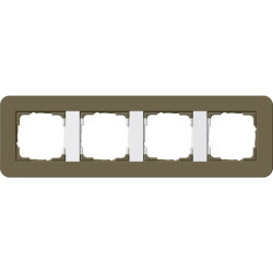 Gira Rahmen 0214416 4fach E3 Umbra/Reinweiss