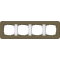 Gira Rahmen 0214416 4fach E3 Umbra/Reinweiss