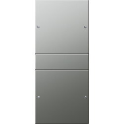 Gira Set 2132601 2fach System 55 Edelstahl