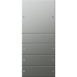 Gira Set 2134601 4fach System 55 Edelstahl