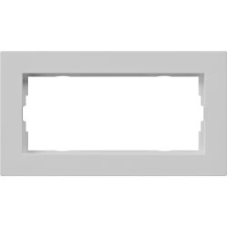 Gira Abdeckrahmen 1002375 2f o.M. flach E2 grau