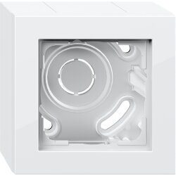 Gira AP-Gehäuse 106129 1f.+Rahmen E2 reinweiß