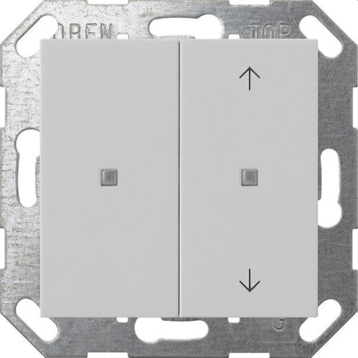Gira Wippe 5175015 f.KNX Taster 2f unbedr Sys 55 gr