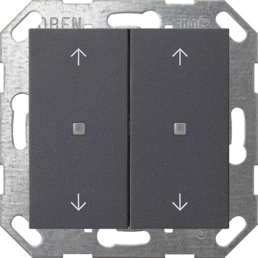 Gira Wippe 517428 KNX Taster 2f Pfeile Sys 55 anth.