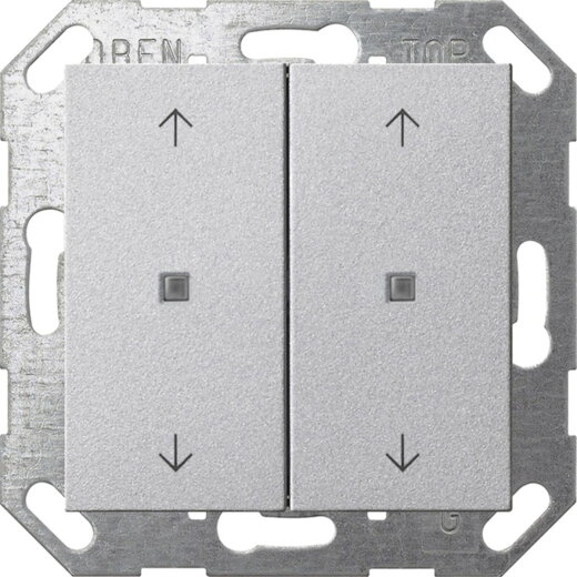 Gira Wippe 517426 KNX Taster 2f Pfeile Sys 55 F alu