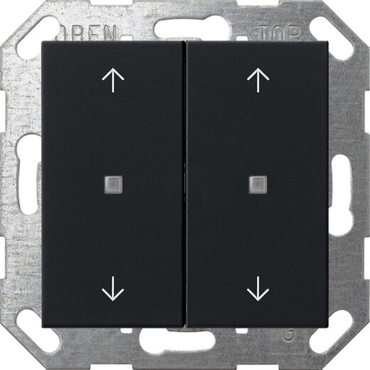 Gira Wippe 5174005 KNX Taster 2f Pfeile Sys 55 sw m