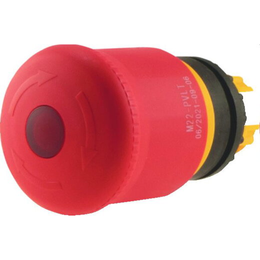 EATON Electric Not-Aus-Taste M22-PVLT 263469 beleuchtet